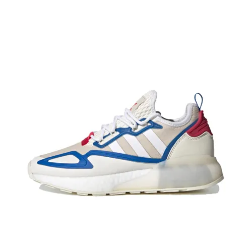 Adidas Originals ZX 2K Boost Casual Shoes Women's Low-Top White/Blue/Red