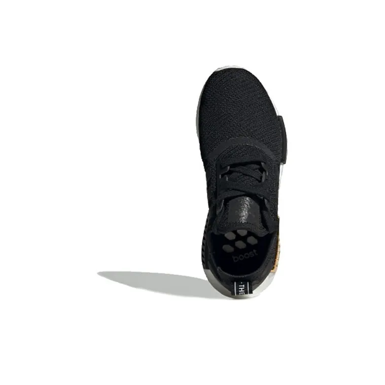 Adidas Nmd R1 Black Gold Metallic Women's-3
