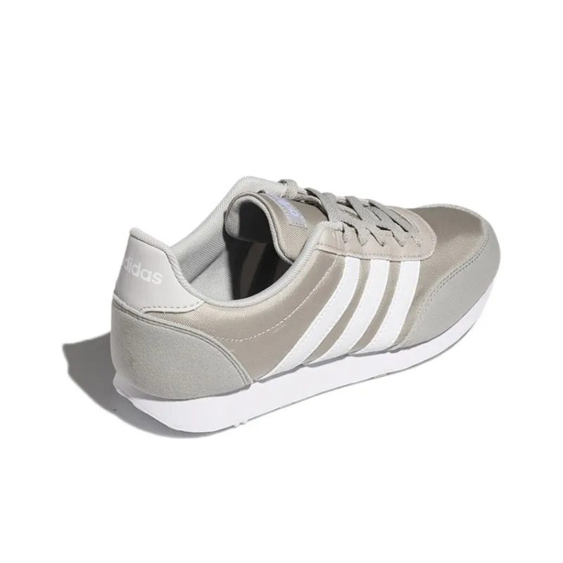 Adidas Neo V Racer 2.0 Slip Resistant And Breathable Low Top Casual Shoes Unisex Gray White-3