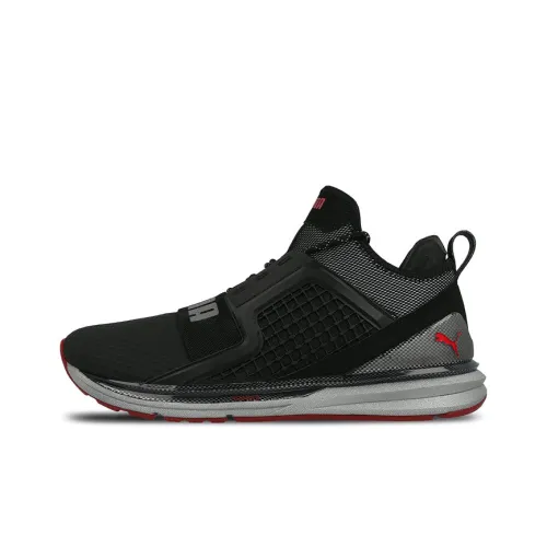 PUMA Ignite Casual Shoes Men Low-Top Black/Red