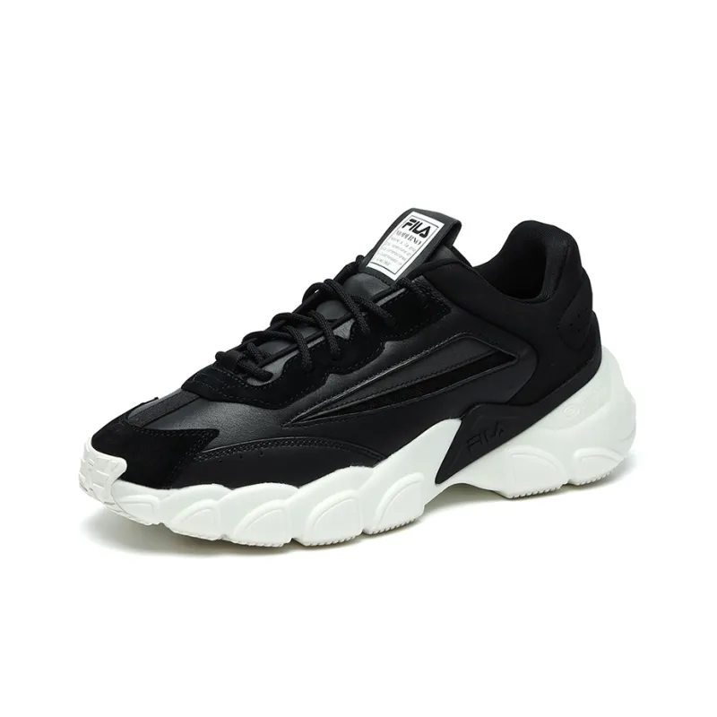 FILA Fashion Sneakers Low top Running Shoes Black/White-1