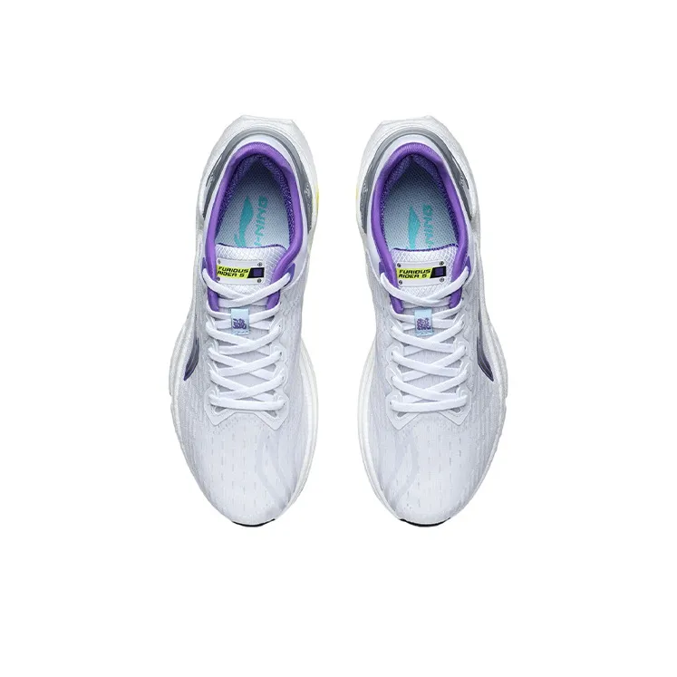 LINING Furious Rider 5.0 Casual Shoes Men Low Top White/Purple-3