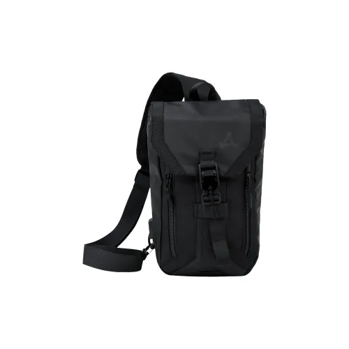 KONADCT Oxford Cycling Bag Sling Bag, Fanny Pack Medium Size Unisex Black