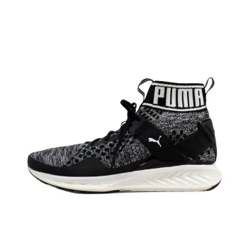 PUMA Ignite EvoKnit Black/Quiet Shade White