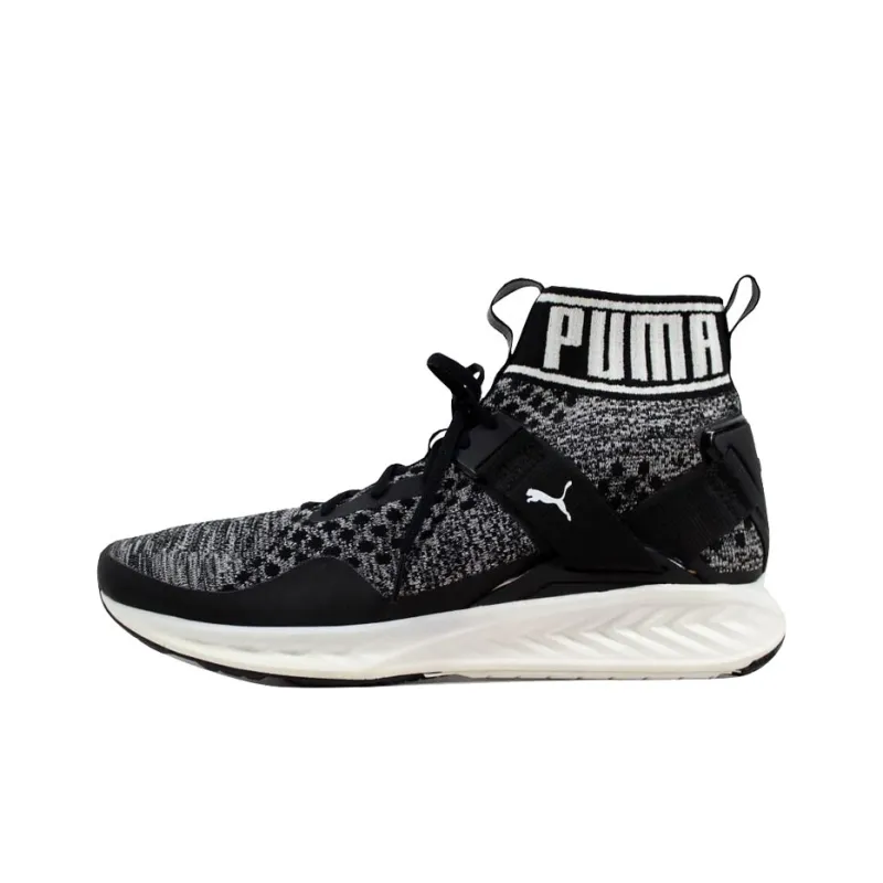 PUMA Ignite EvoKnit Black/Quiet Shade White-0