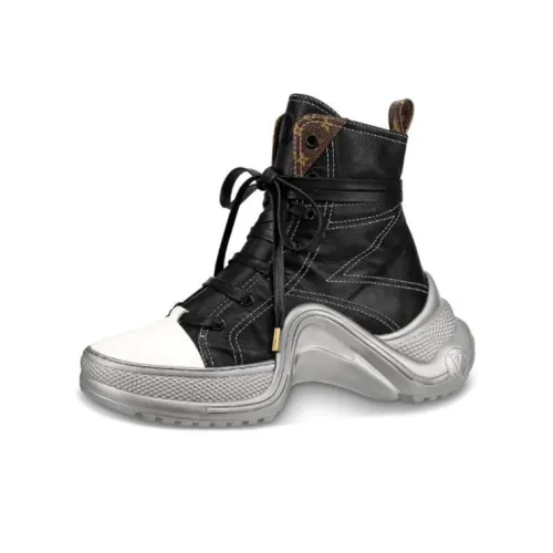 LOUIS VUITTON Archlight 1.0 Casual Shoes Women's High-Top Black/White/Silver