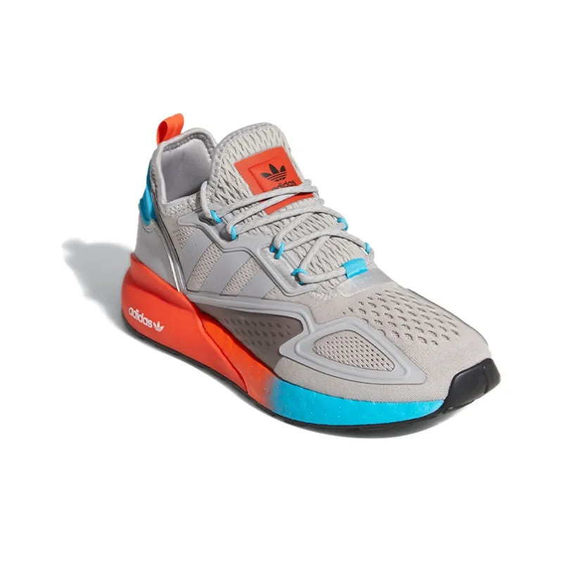 Adidas Zx 2K Boost Grey Two Signal Cyan Women's-3