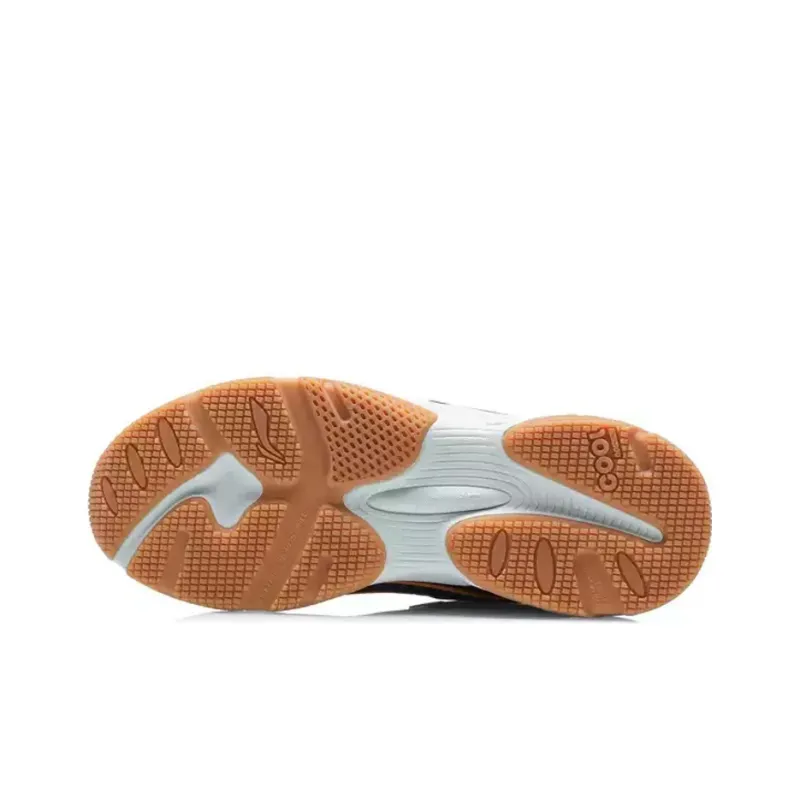 LiNing Nebula Cushioning Anti Slip And Wear Resistant Low Top Sports Casual Shoes Men's White Blue Orange-6