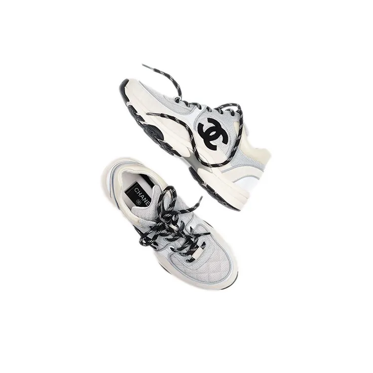 CHANEL Sneaker 'Light Grey White'-1