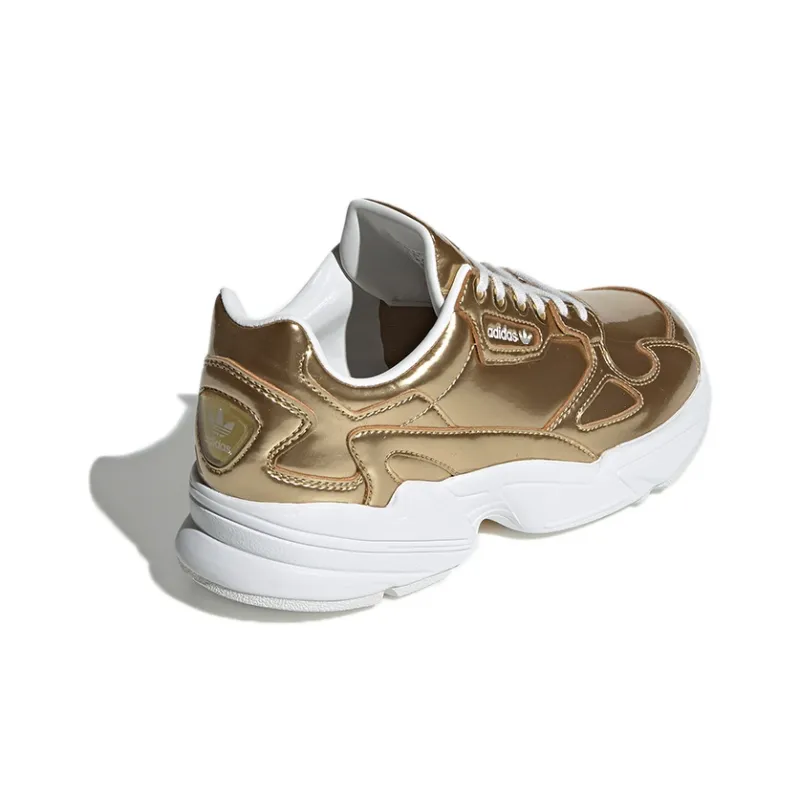 Adidas Falcon Gold Metallic Crystal White Women's-3