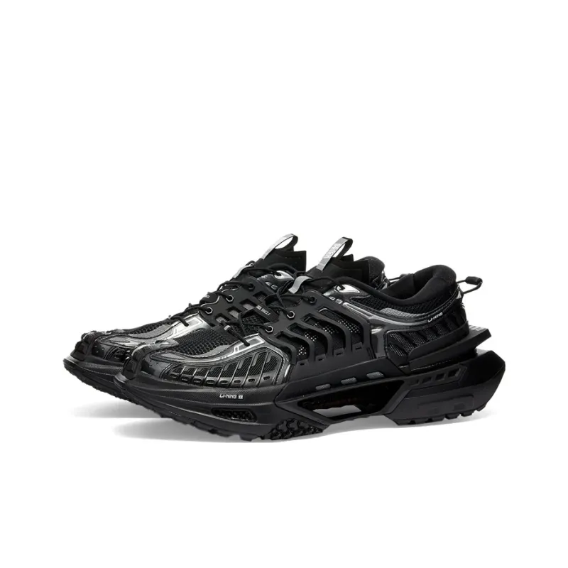 LiNing Xuankong Cushioning, Slip Resistant, Abrasion Resistant, Coverage, Support Low Top Casual Shoes Men's Black-1