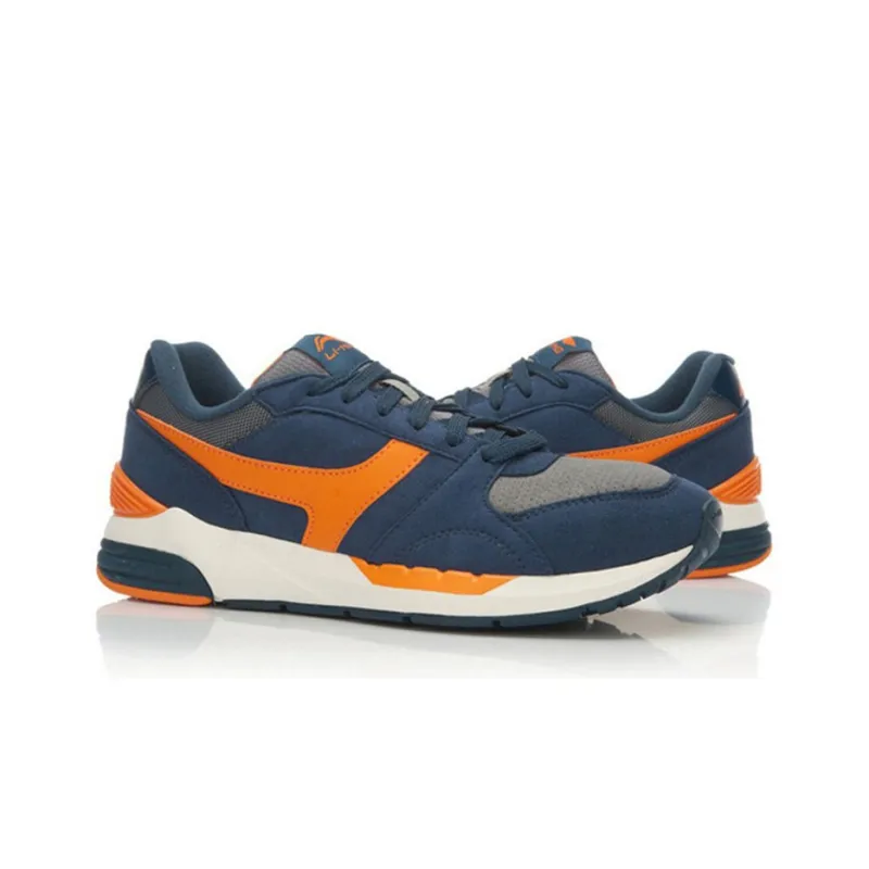 LiNing Zhengrong Non-slip Wear-resistant Shock Absorption Low-Top Casual Shoes Men's Blue-2