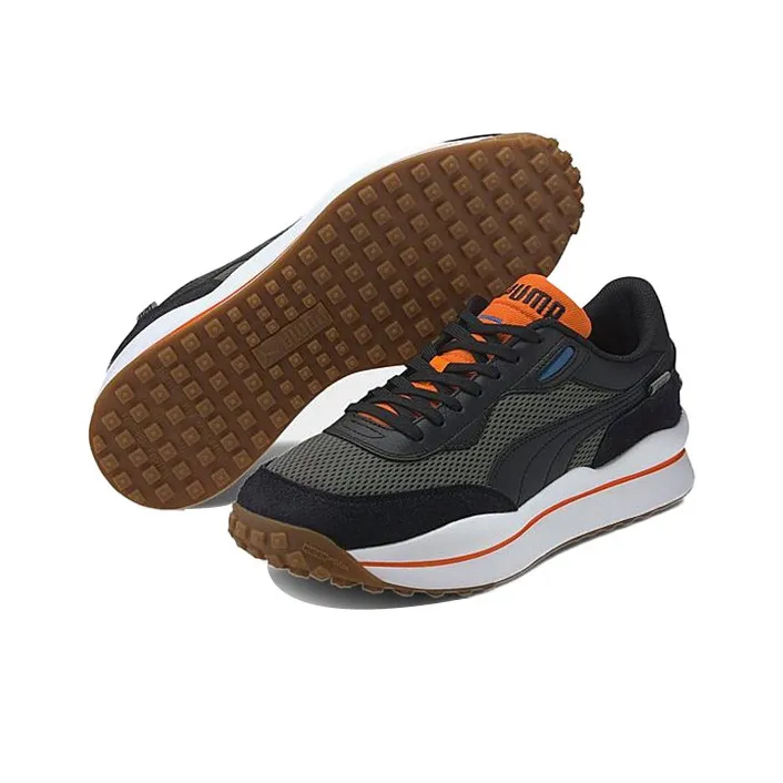 PUMA Style Rider Warm Texture 'Black White Grey'-4