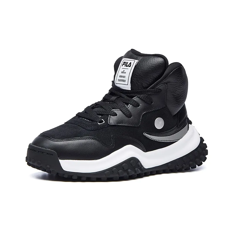 Mihara x FILA FM-2 2 Cushioning Anti-Slip And Wear-Resistant High-Top Athletic Shoes Women's Black-1