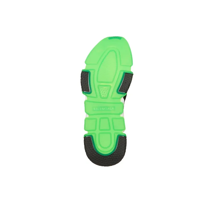 Balenciaga Speed Lace Up Trainer 'Black Neon Green'-5