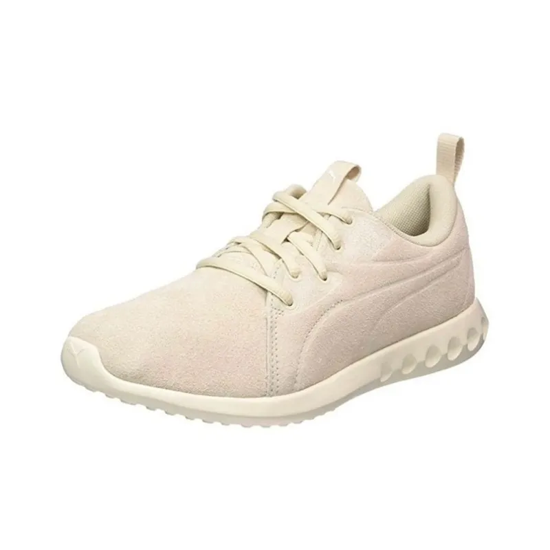 PUMA Carson 2 Moulded Suede Low-Top Casual Shoes Women's Ecru-2