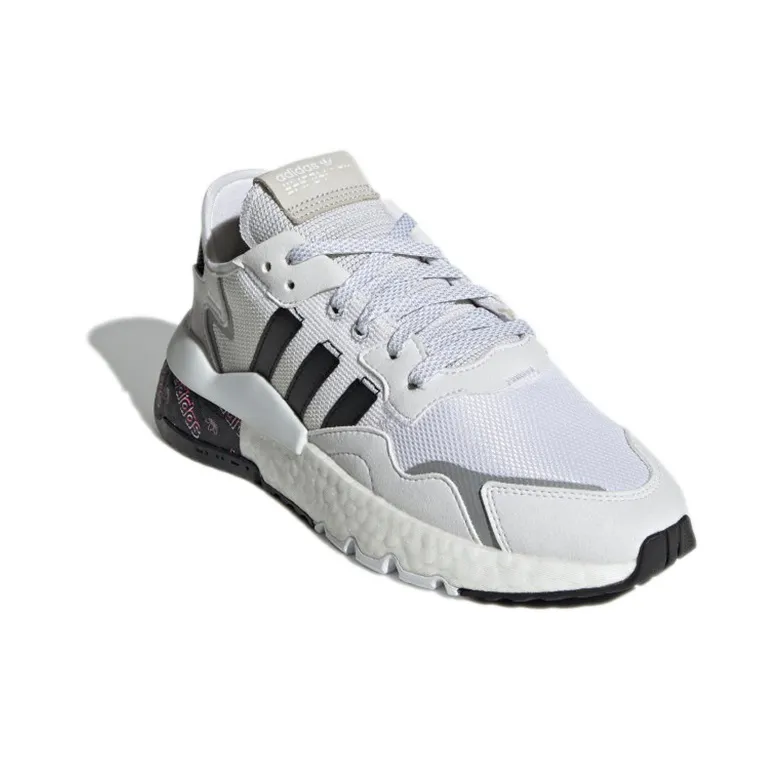 Adidas Originals Nite Jogger 'White Black Gray' Women's-2