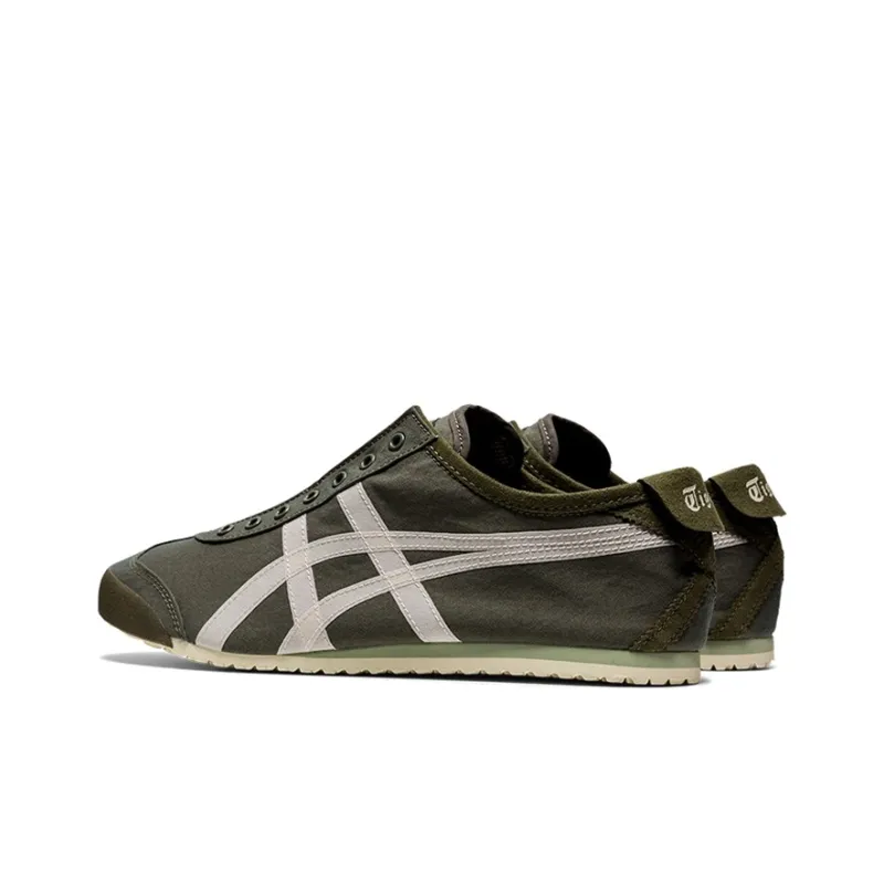 Onitsuka Tiger Mexico 66 Slip-On Olive Green White-3