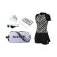[Goddess 5-Piece Set]Swimsuit+Swim Goggles+Swimming Cap+Bath Towels+Gray Bag