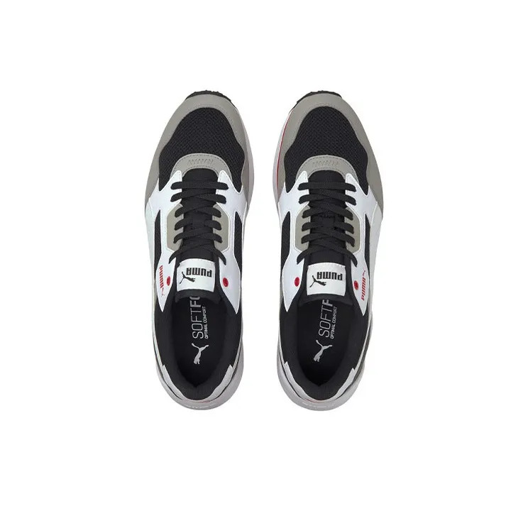 PUMA R78 Futr Low Top Running Shoes Grey/Black/White-2