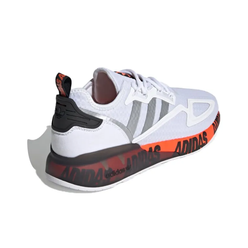 Adidas Zx 2K Boost Bold Logo Graphic White-2