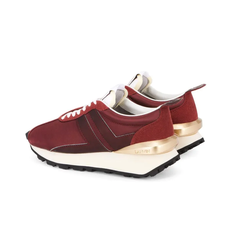 Lanvin Bumpr Casual Shoes Women's Low Top Burgundy-4