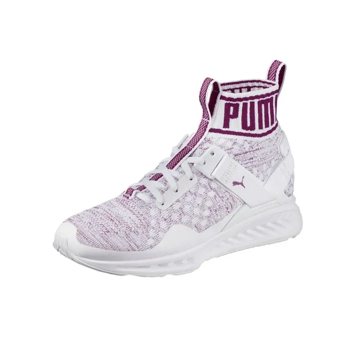 PUMA EVOKNIT Casual Shoes Women's High-Top White/Purple-2