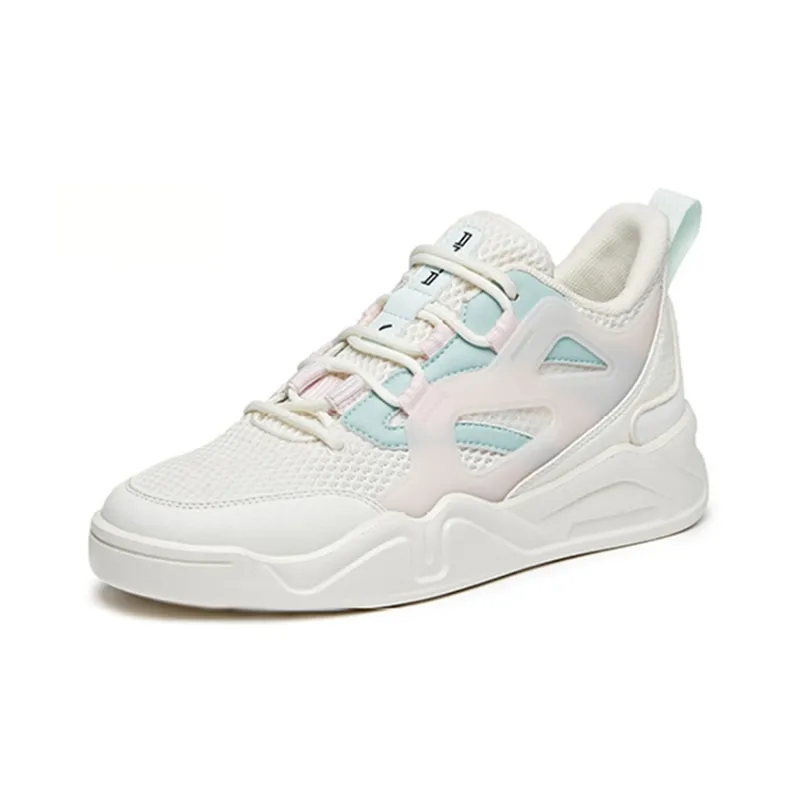 Anta Ins Cushioning Anti Slip And Wear Resistant Low Top Sports Casual Shoes Women's White Blue-2