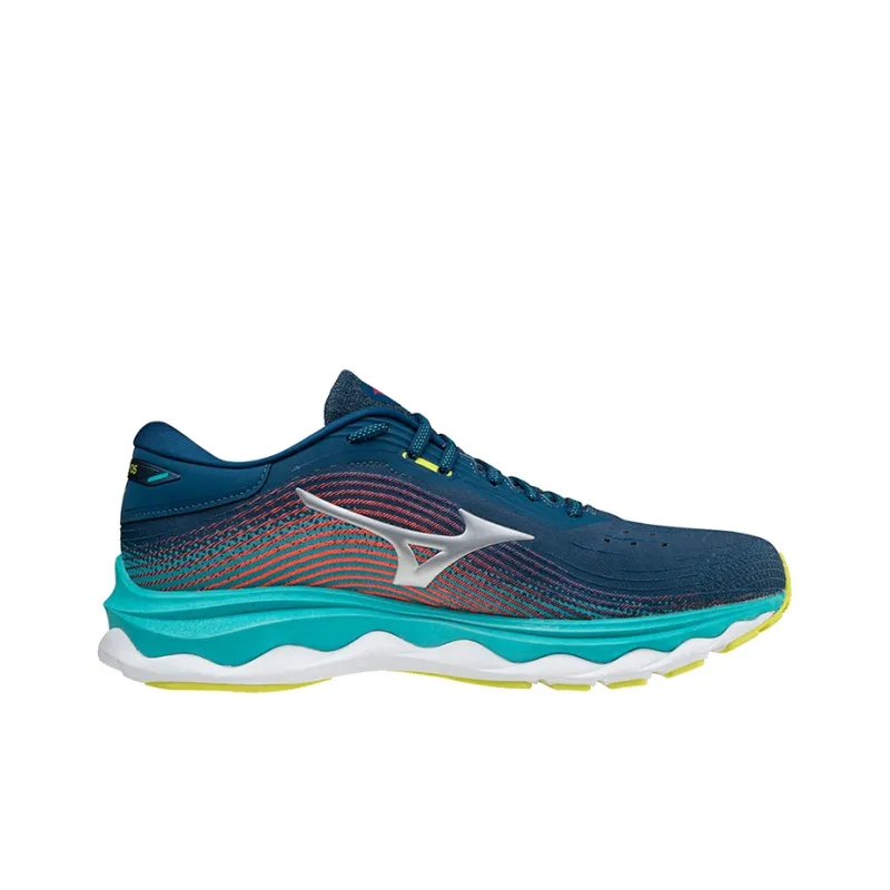 Mizuno Wave Sky 5 Casual Shoes Men Low Top Black/Blue-1