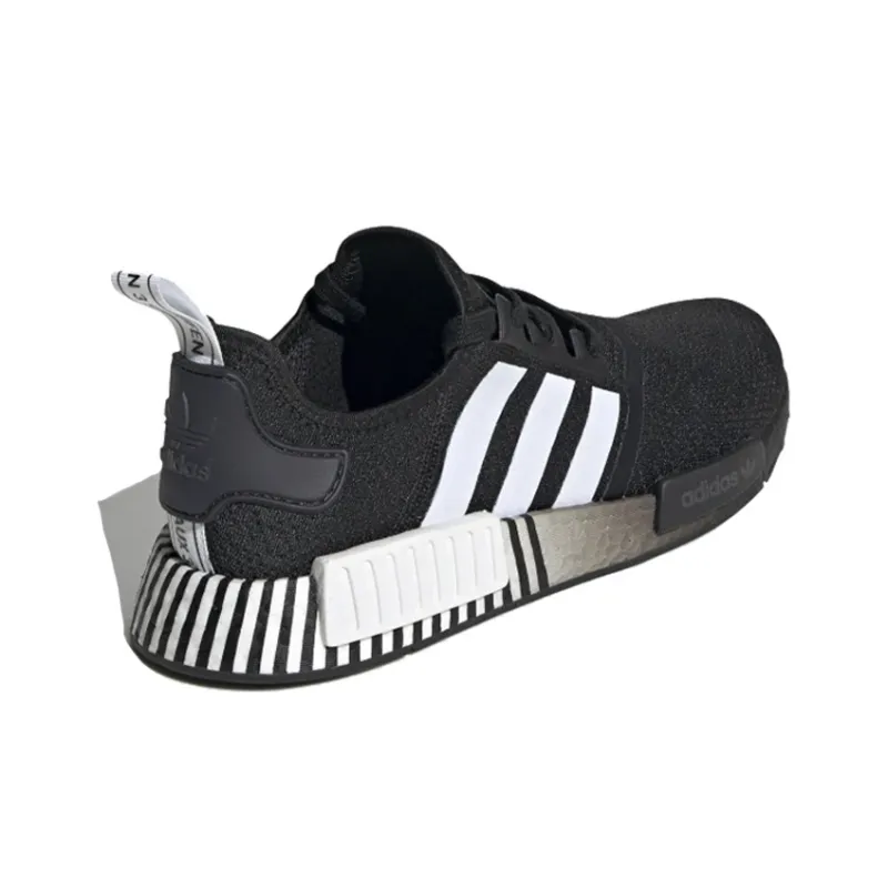 Adidas Originals Nmd R1 Gradient Monochrome Black White-2