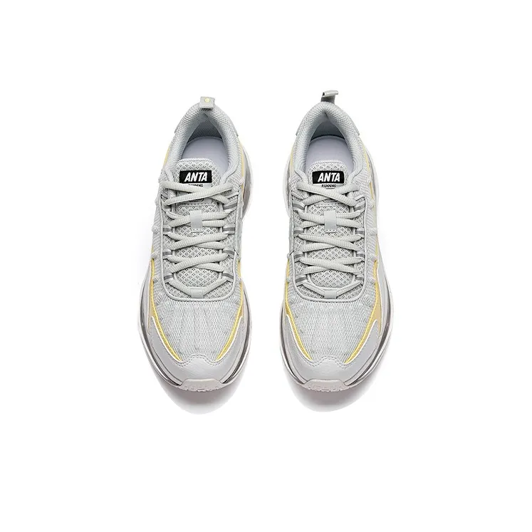 Anta Life Collection Anti-Slip Wear-Resistant Low-Top Casual Shoes Women's White Gray-2
