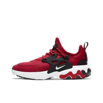 Nike Presto Cushioned Slip-Resistant Low-Top Casual Shoes GS Red Black