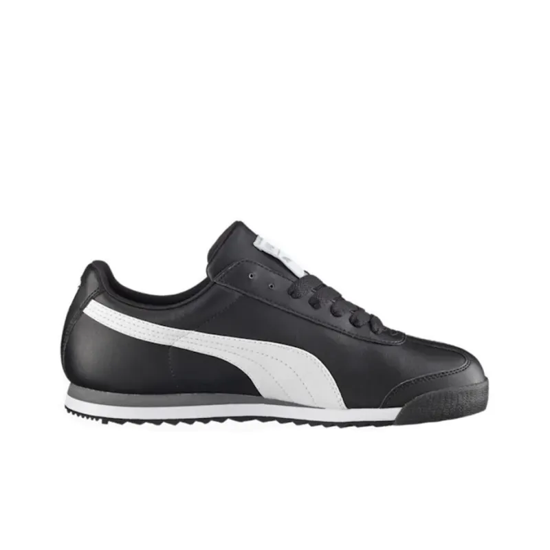 PUMA Roma Basic Black White PUMA Silver-1