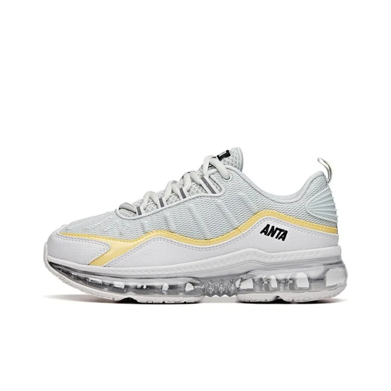Anta Life Collection Anti-Slip Wear-Resistant Low-Top Casual Shoes Women's White Gray-0