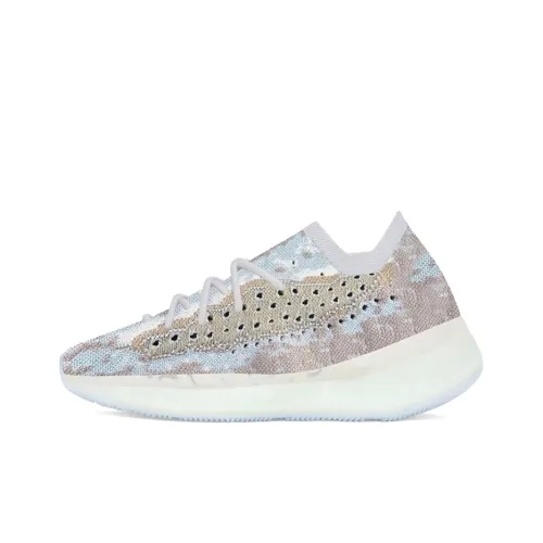 Adidas Originals Yeezy Boost 380 Cushioning Anti Slip And Wear Resistant Mid Top Casual sides Unisex Gray Blue