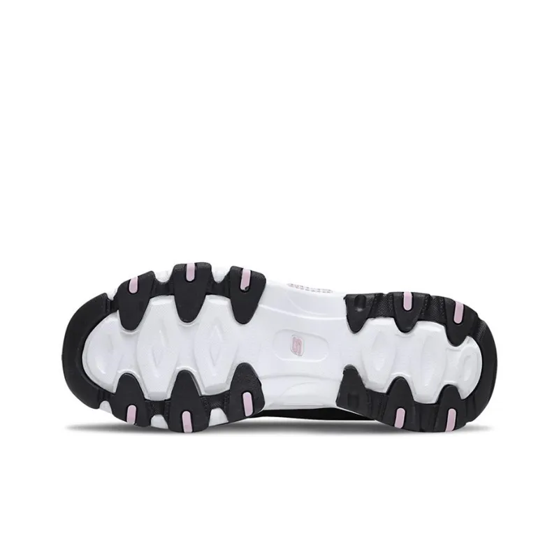 Skechers D'Lites 2.0 Low Top Running Shoes Black/Pink/White Women's-4
