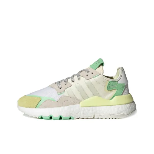 Adidas Originals Nite Jogger Casual Shoes Women's Low-Top White/Yellow/Green