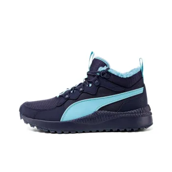 PUMA Pacer Next Sb Wtr Cushioned Anti-Slip And Wear-Resistant Warm Mid-Top Casual Shoes Unisex Purple Blue