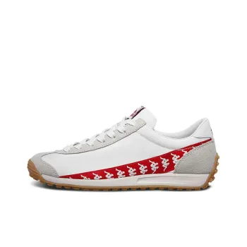 Kappa BANDA Cushioned Abrasion Resistant Slip Resistant Low Top Casual Shoes Women's White Red