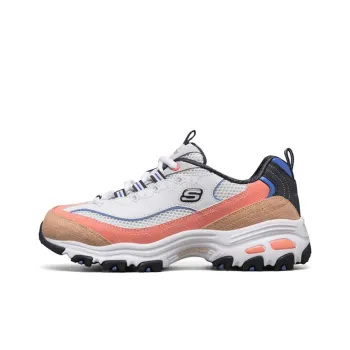 Skechers D'Lites 1.0 Casual Shoes Women's Low Top Light Gray/Multicolor