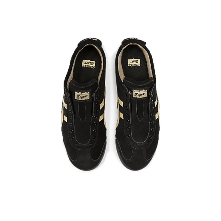 Onitsuka Tiger Mexico 66 Slip-On Black Wood Crepe-3