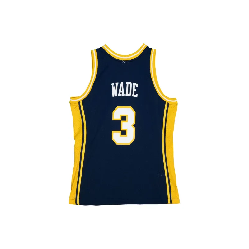 Mitchell Ness 2002/03 Hardwood Classics Dwyane Wade Marquette Golden Eagles Swingman Jersey-1