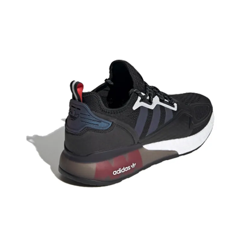 Adidas Zx 2K Boost Black Iridescent Shock Red-2