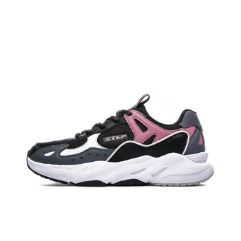 XTEP Casual Shoes Women's Low Top Black/Gray/Red