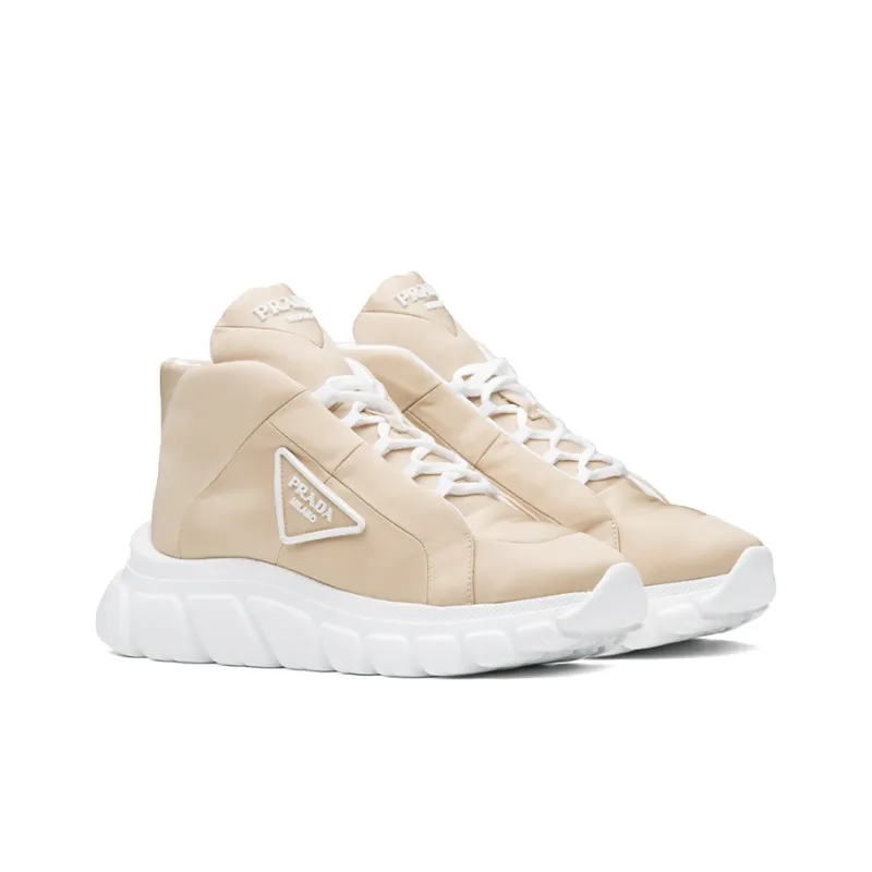 PRADA Shock Absorbers With Slip Resistant And Abrasion Resistant Properties High Top Casual Shoes Women's-2