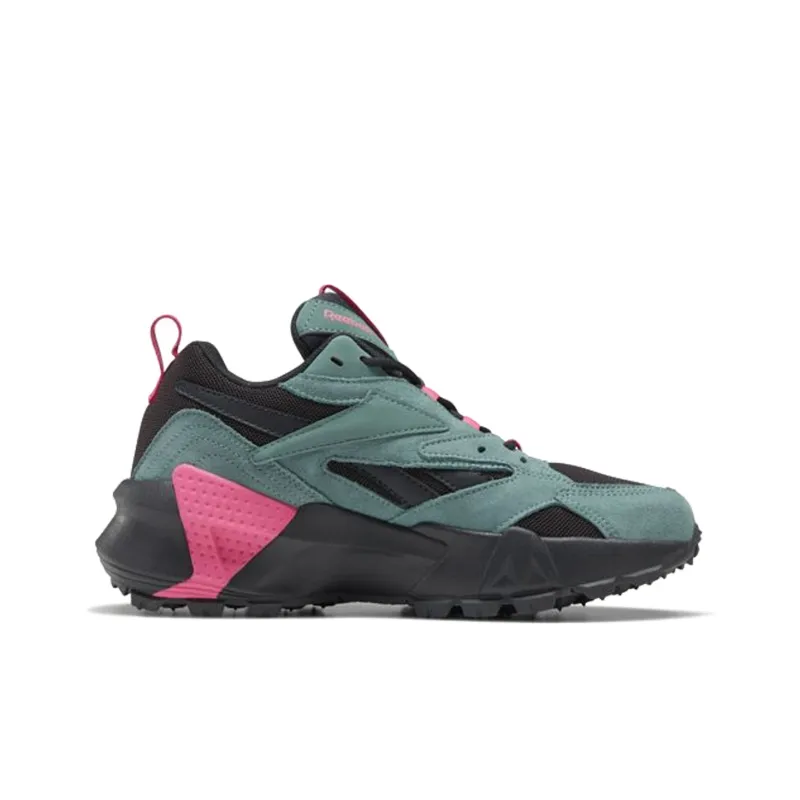 Reebok Aztrek Double Mix Trail Non-slip Wear-resistant Shock Absorption Low-Top Casual Shoes Women's Black Green Pink-1