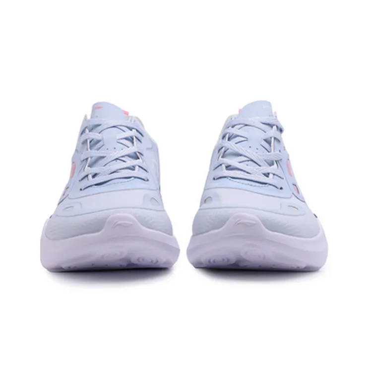 LiNing Comet Breathable, Abrasion Resistant, Lightweight, And Balanced Low Top Casual Shoes Women's Folk Blue-2
