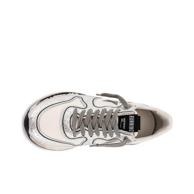 Golden Goose Running Sole Silver Women's-3