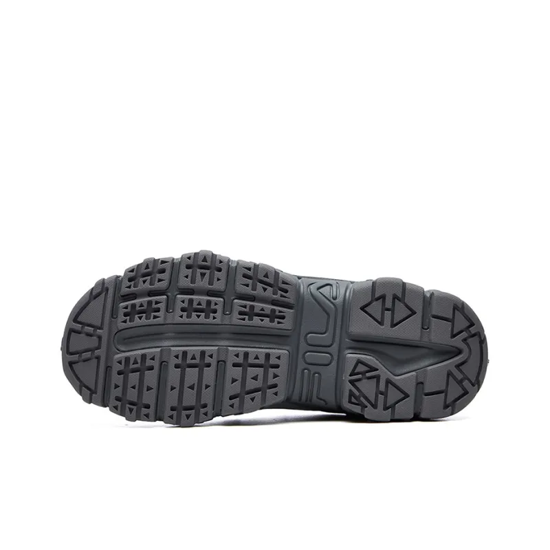 FILA Fluid Low Tops Sports Shoe Black Gray Women's-3