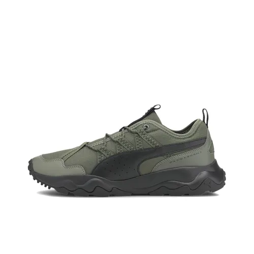 PUMA Ember Casual Shoes Men Low-Top Army Green/Black